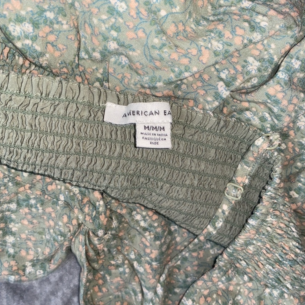 American Eagle Outfitters Sage Floral Twist-Front Cami - Picture 4 of 4